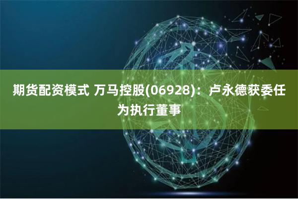 期货配资模式 万马控股(06928)：卢永德获委任为执行董事