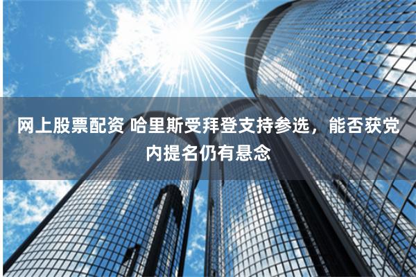 网上股票配资 哈里斯受拜登支持参选，能否获党内提名仍有悬念